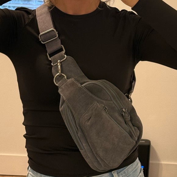Free People Hudson Suede Sling Bag - Picture 2 of 4
